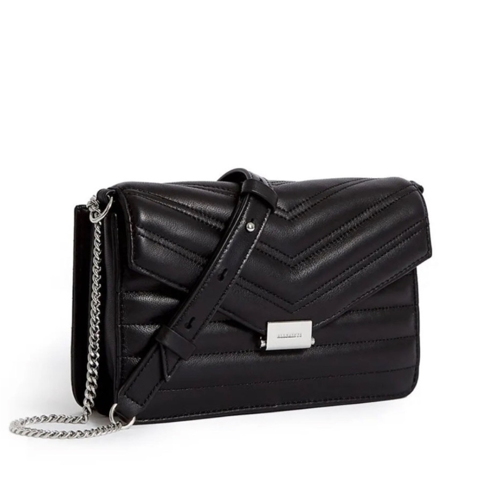 Allsaints Justine Quilted Leather Crossbody